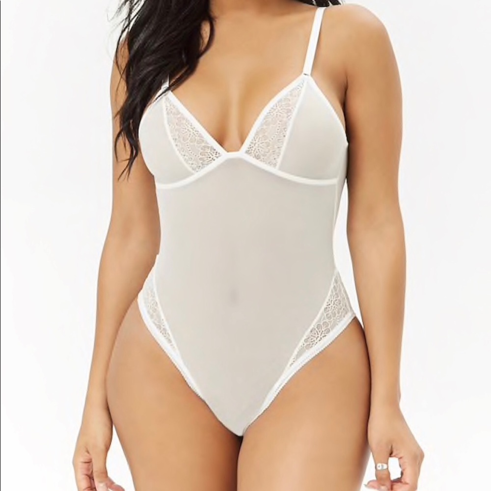 Forever 21 Sheer Bodysuit